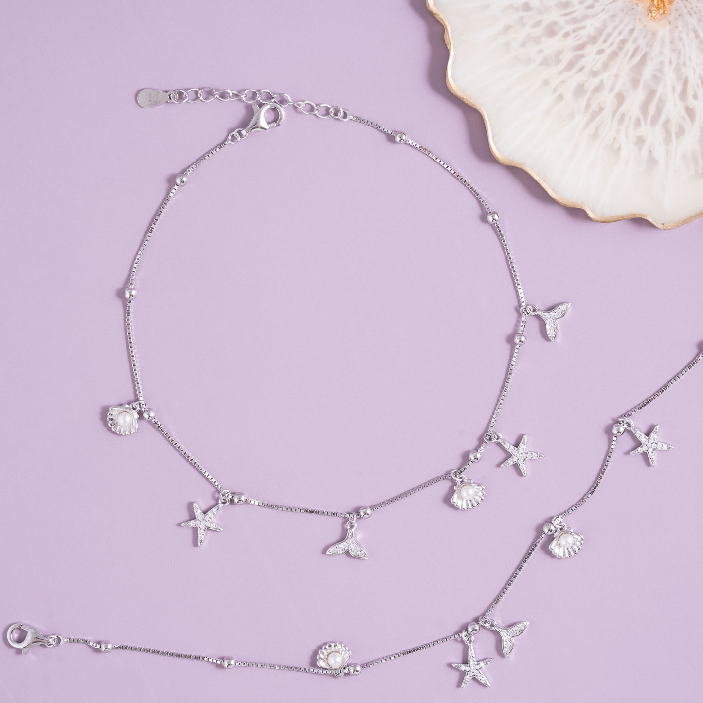 Ocean Whisper Pearl Anklet