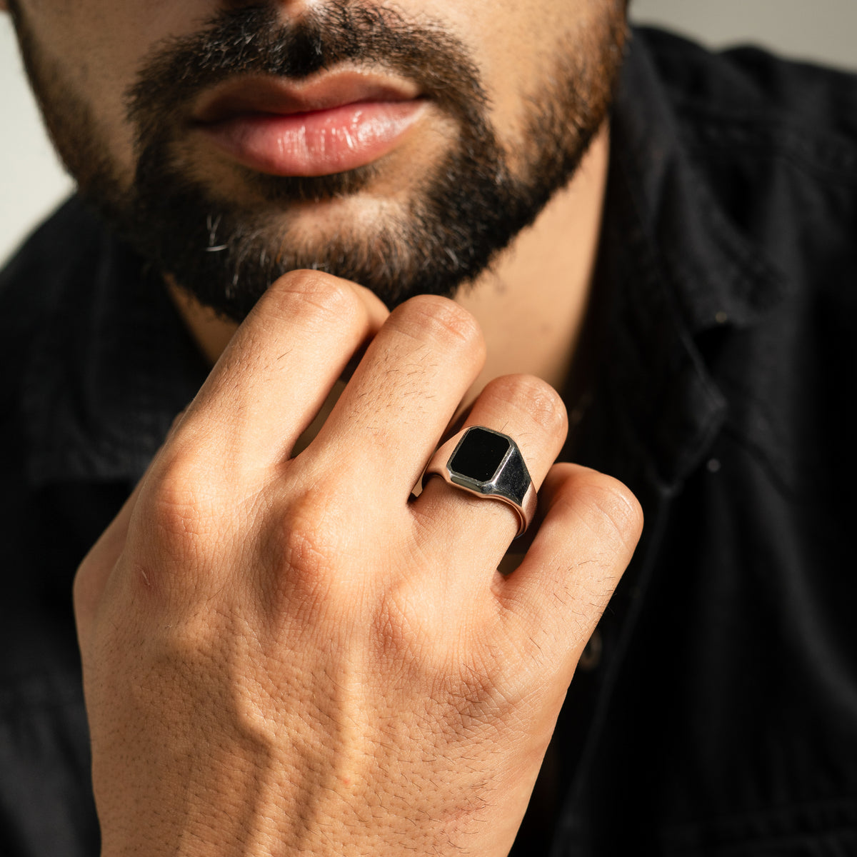 Onyx Dominion Ring For Men