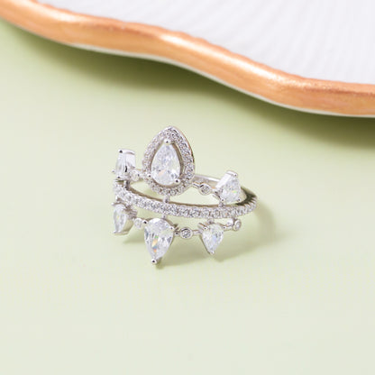 Pearl Drop Tiara Ring