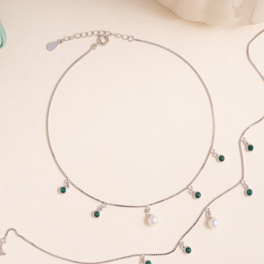 Pearl Grove Anklet