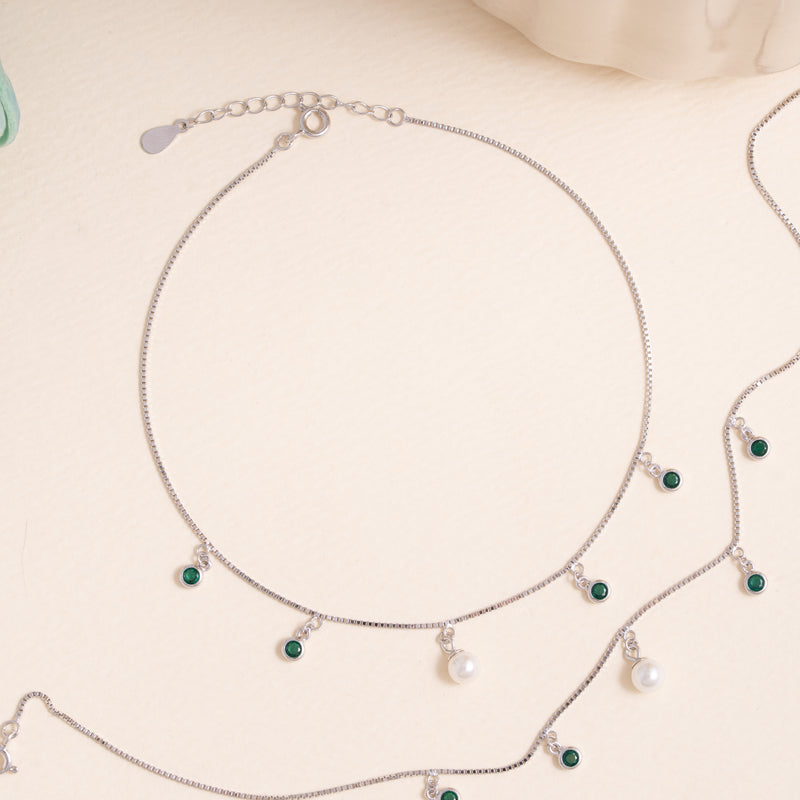 Pearl Grove Anklet