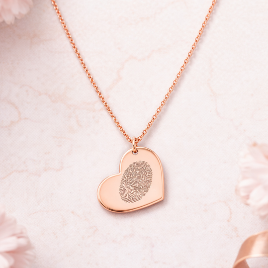 Personalised Heart Shaped Necklace With Image
