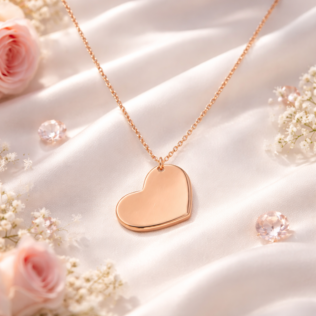 Personalised Heart Shaped Necklace With Image