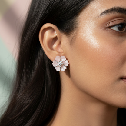 Petal Whisper Stud Earrings