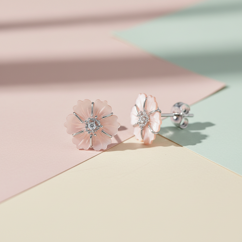 Petal Whisper Stud Earrings