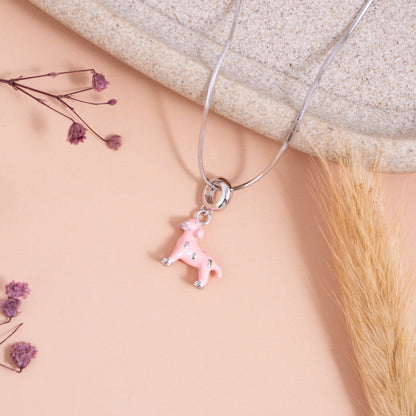 Pink Pup Charm Pendant