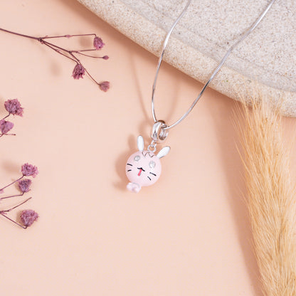 Pink Bunny Wink Pendant