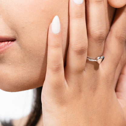 Pure Heart Silver Ring
