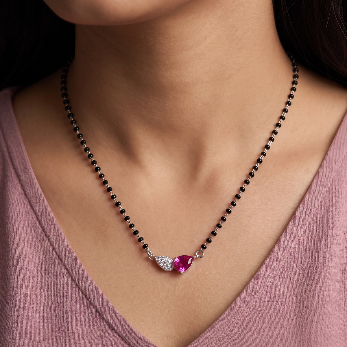 Radiant Vow Sterling Silver Mangalsutra