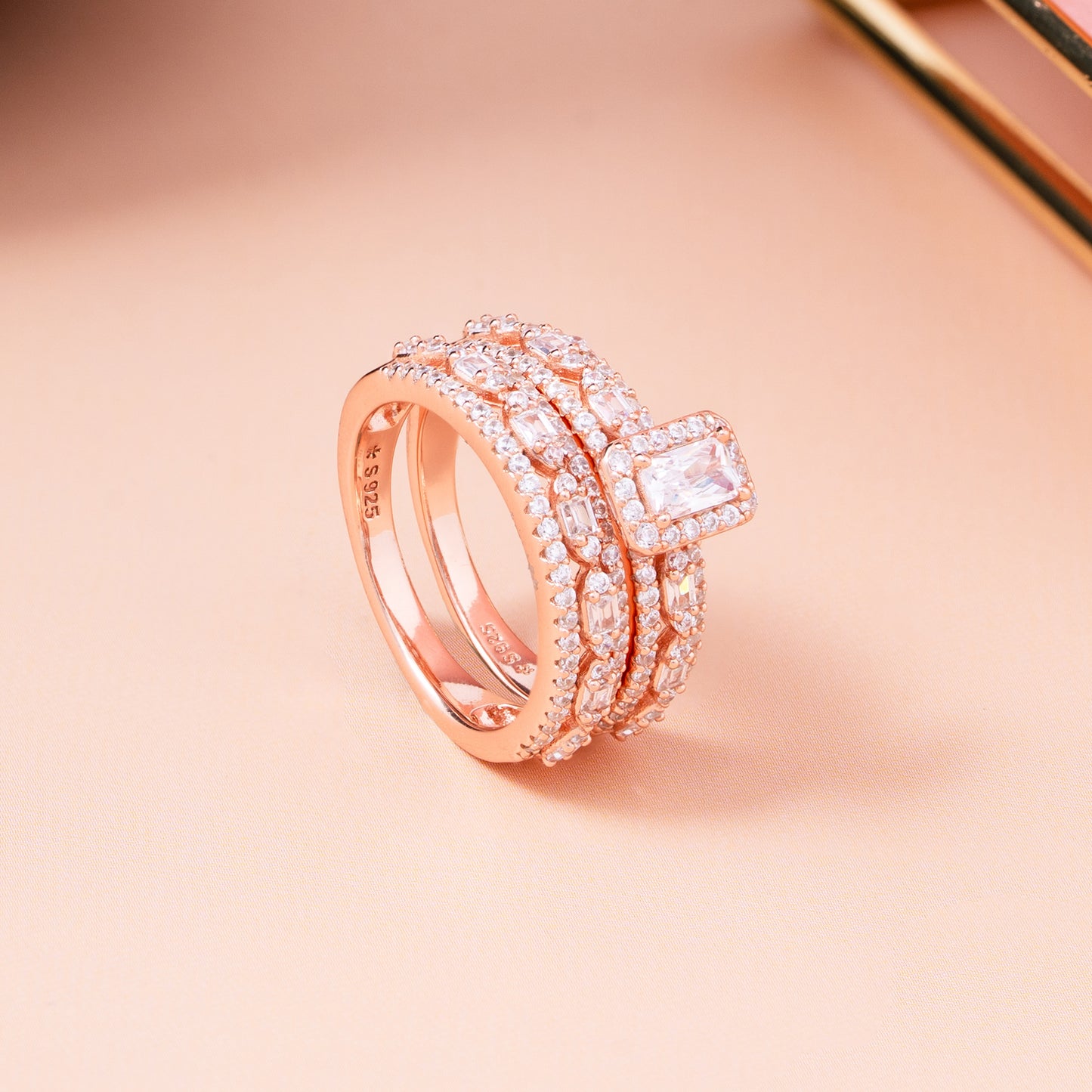 Regal Rose Radiance Stack Ring