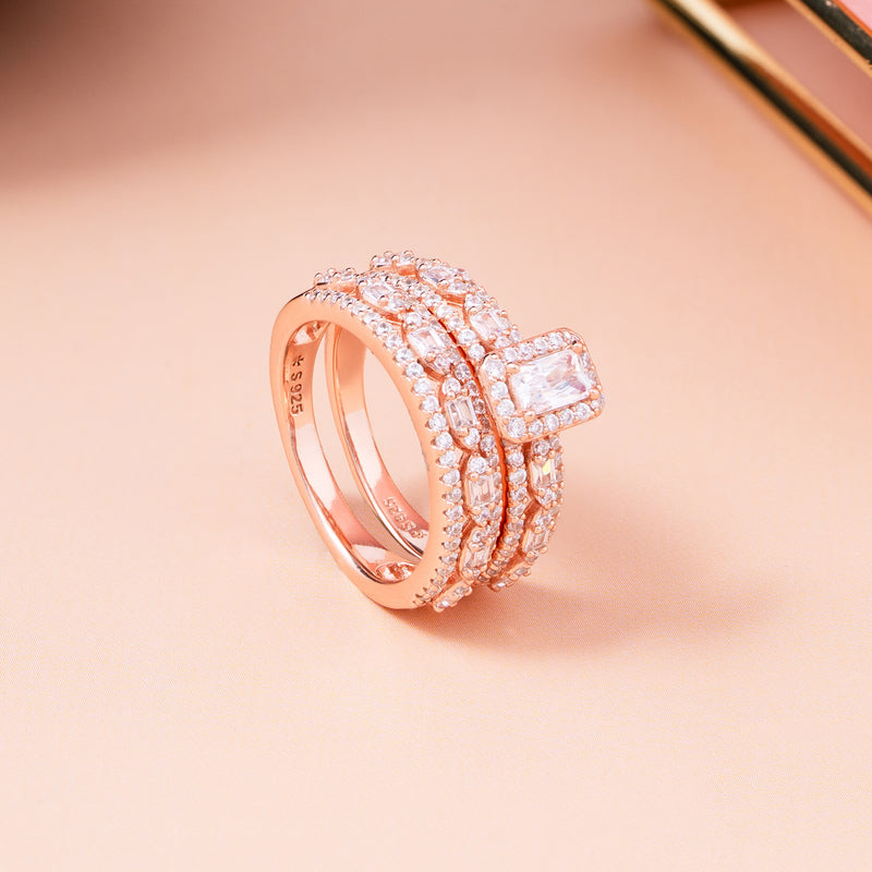 Regal Rose Radiance Stack Ring