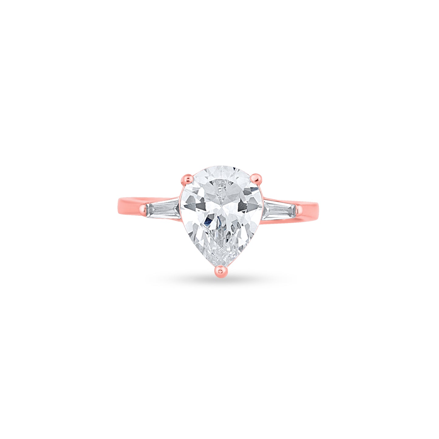 Regal Drop Rose Gold Ring
