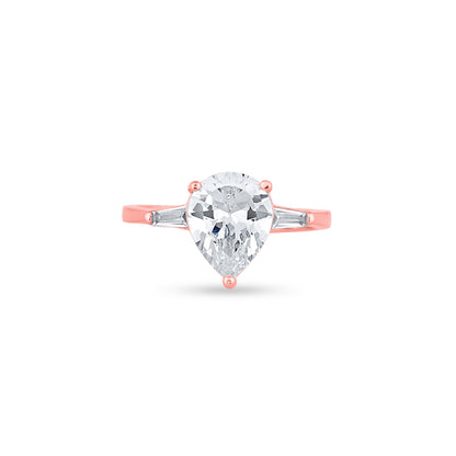 Regal Drop Rose Gold Ring