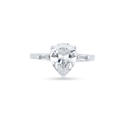 Regal Drop Silver Ring