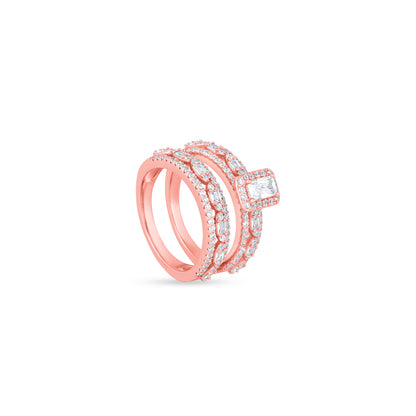 Regal Rose Radiance Stack Ring