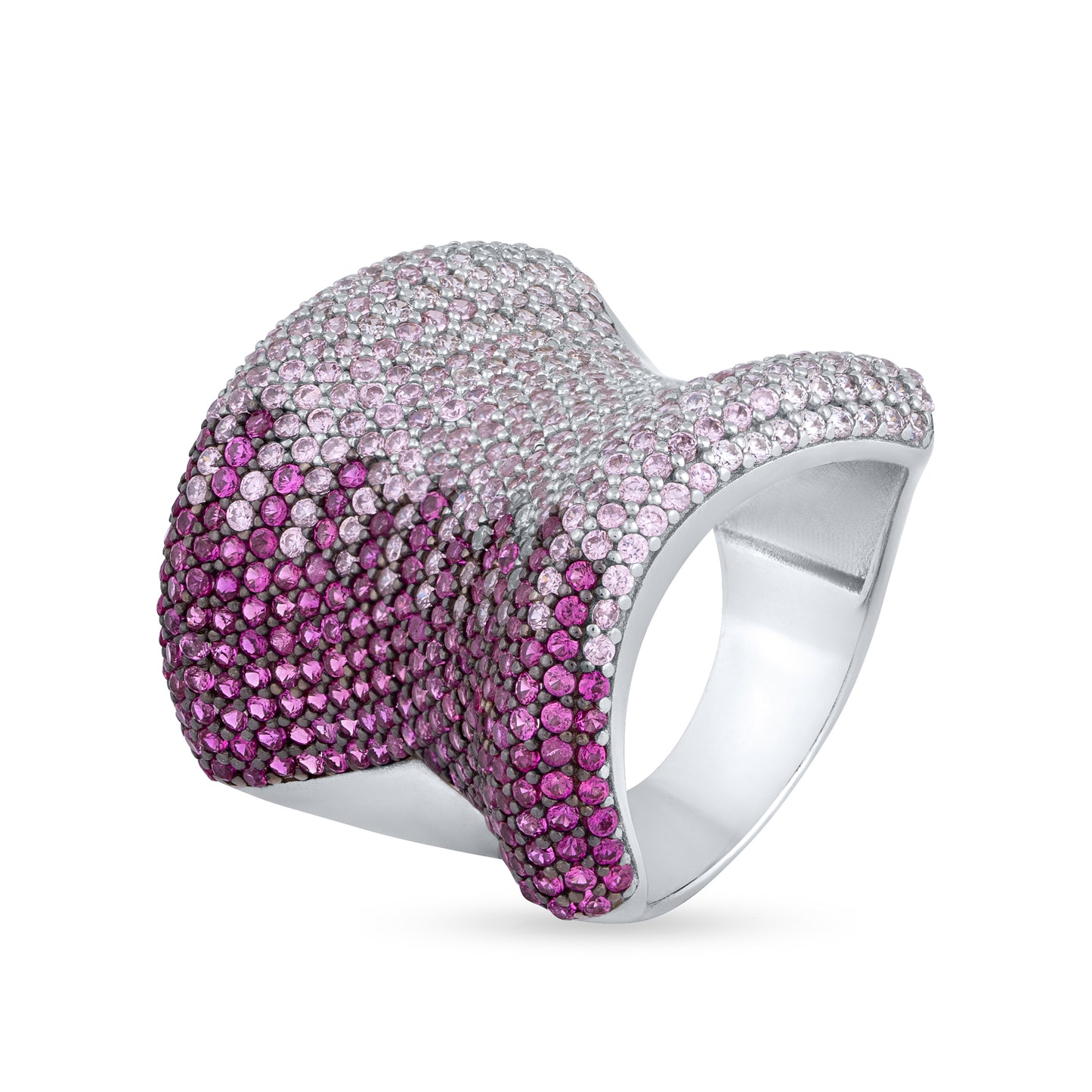 Rosé Mirage Silver Ring