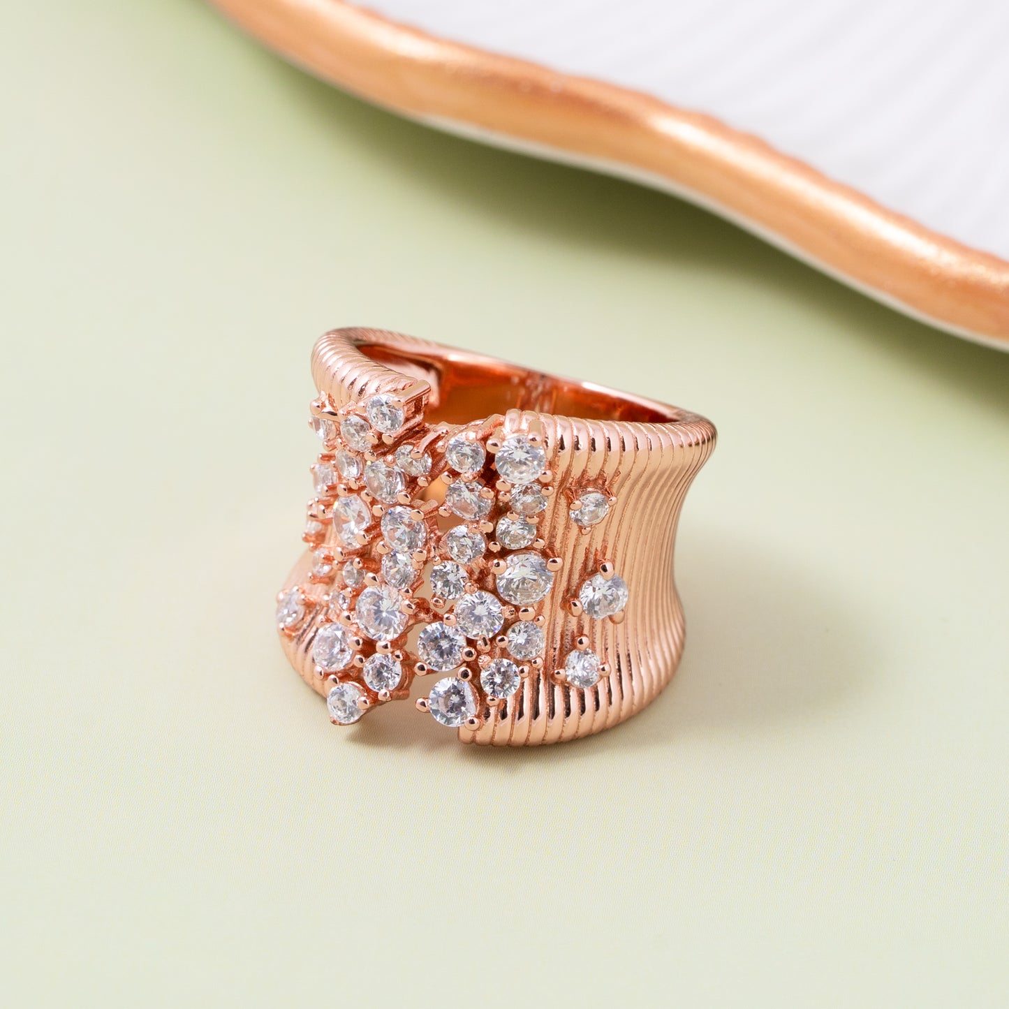Rosé Cascade Ring