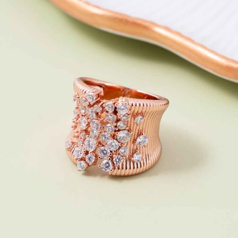 Rosé Cascade Ring
