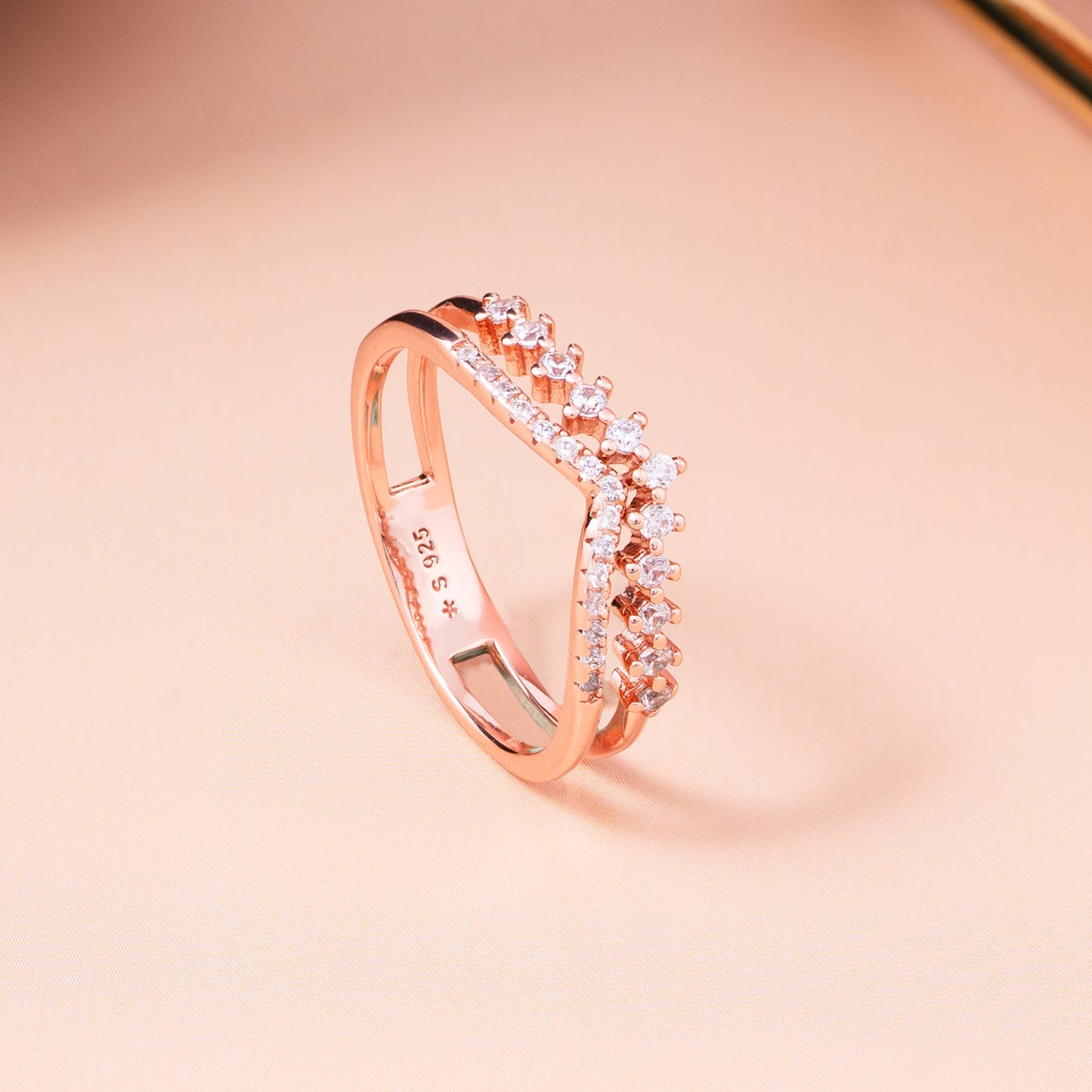 Rosé Gold Spark Band