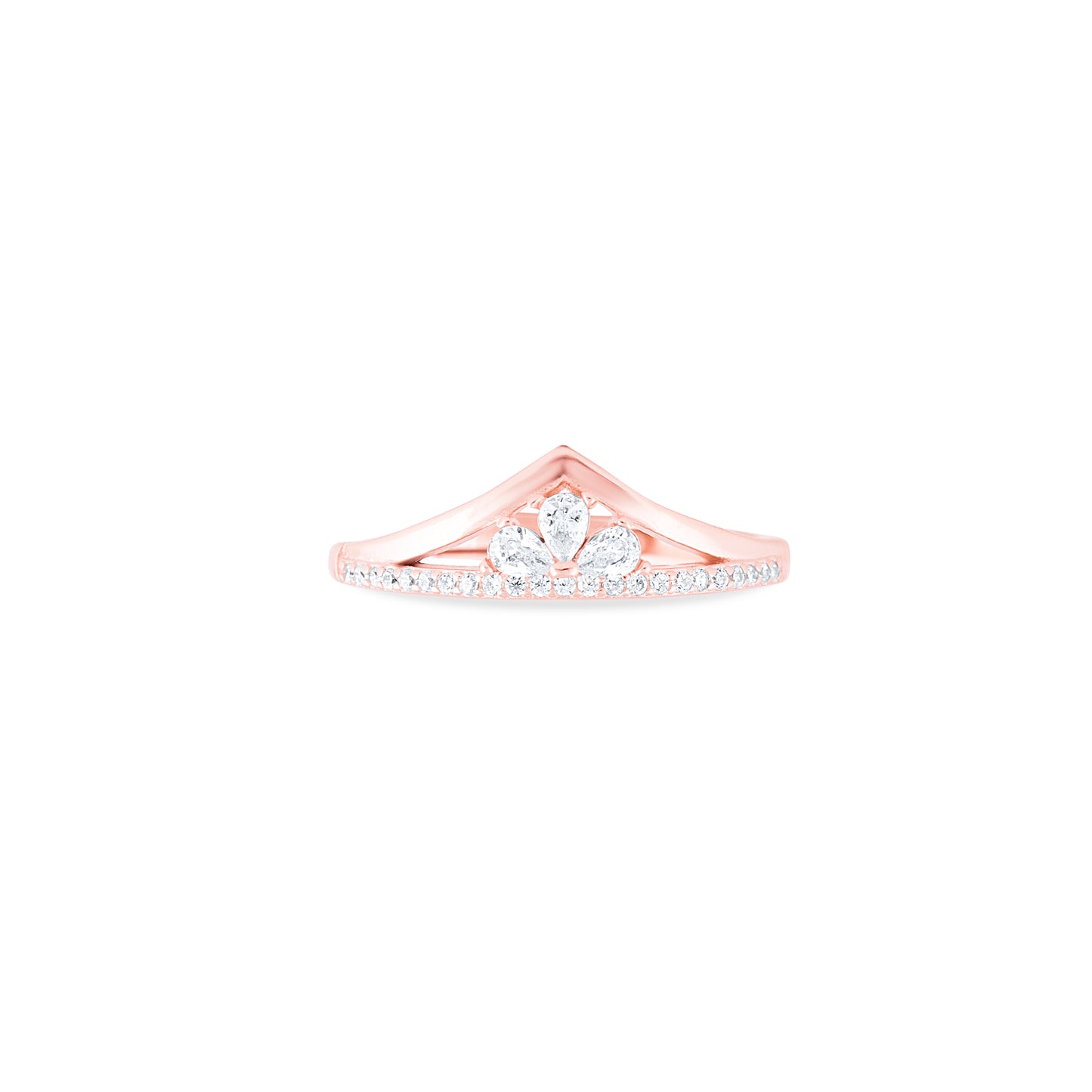 Rose Starlight Curve Ring
