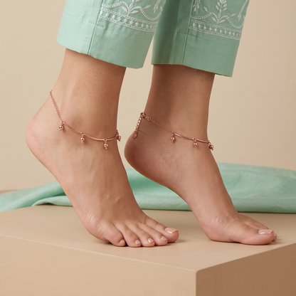 Rose Bell Anklet
