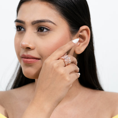 Rosé Cascade Ring