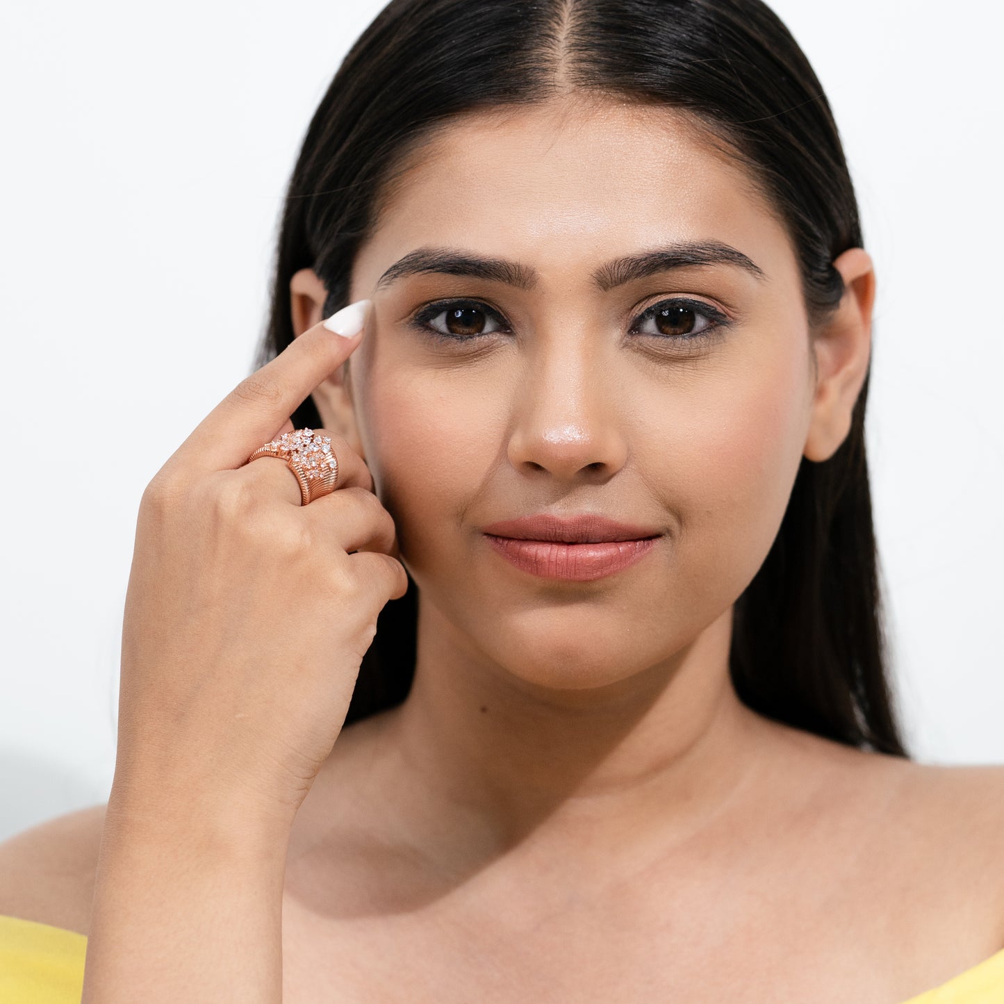 Rosé Cascade Ring
