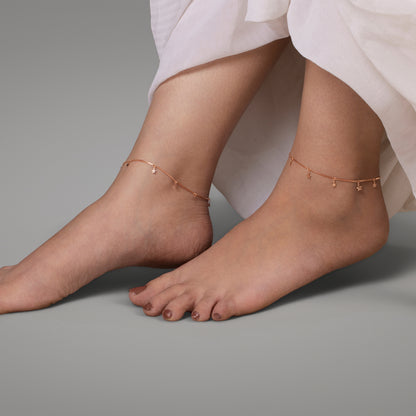 Rose Starlit Anklet