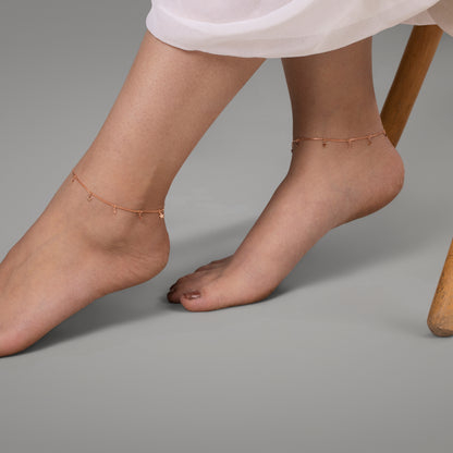 Rose Starlit Anklet