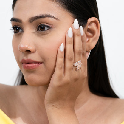 Rosé Winglet Ring