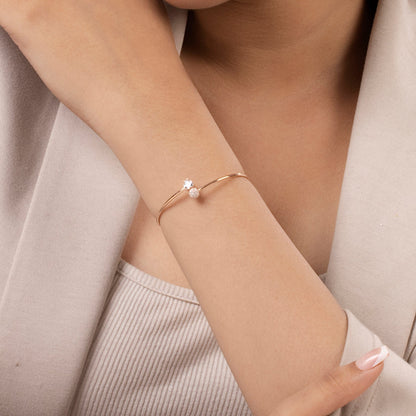 Blush Heart Orbit Bracelet