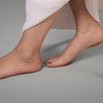 Rose Orbit Anklet