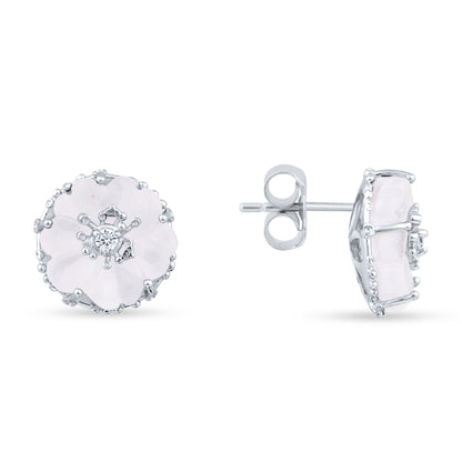Roselight Bloom Stud Earrings