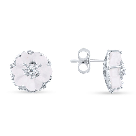 Roselight Bloom Stud Earrings