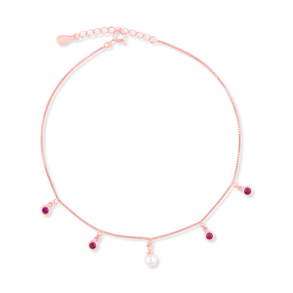 Roselight Pearl Anklet