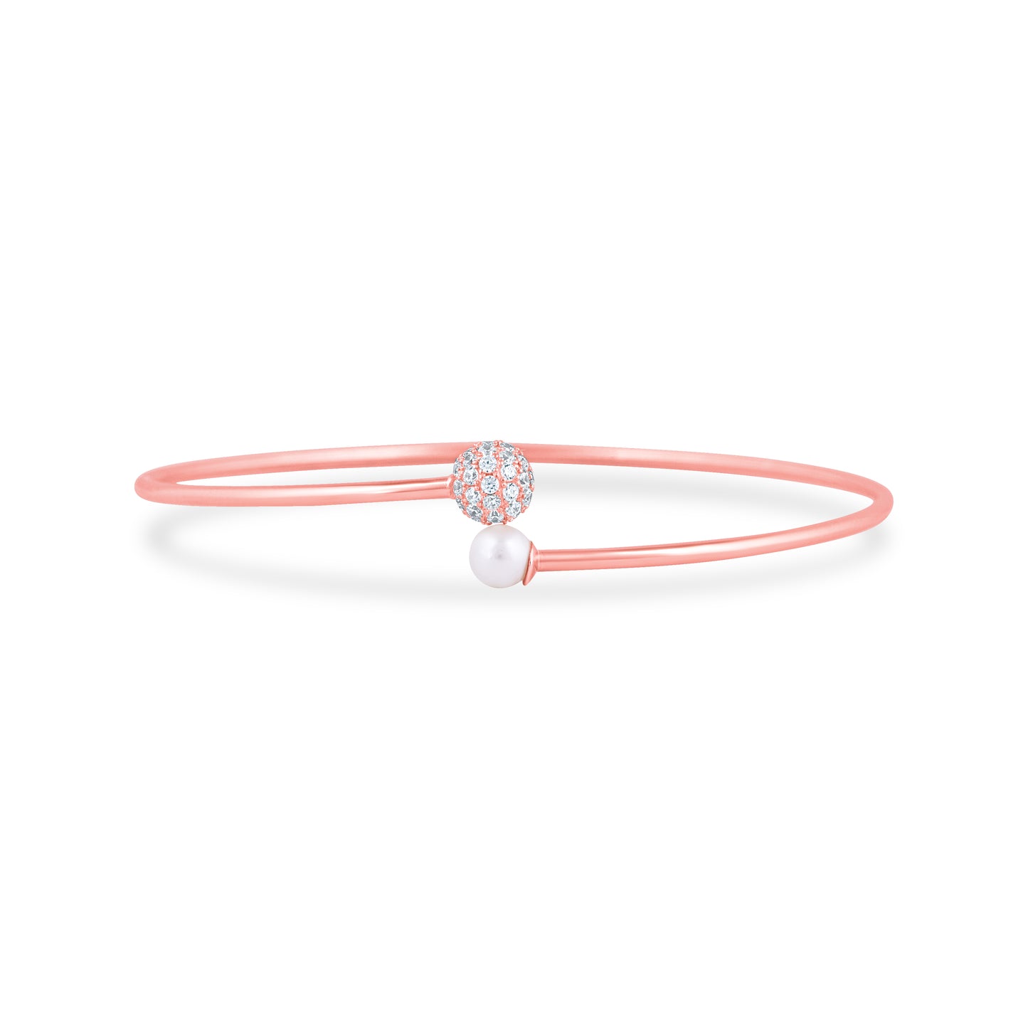 Rosy Pearl Orbit Bracelet