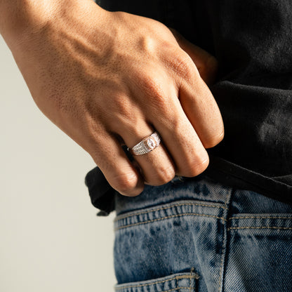 Royal Halo Silver Ring