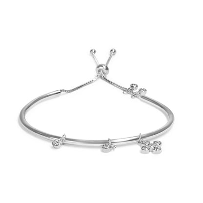 Swirl Angel Silver Bracelet