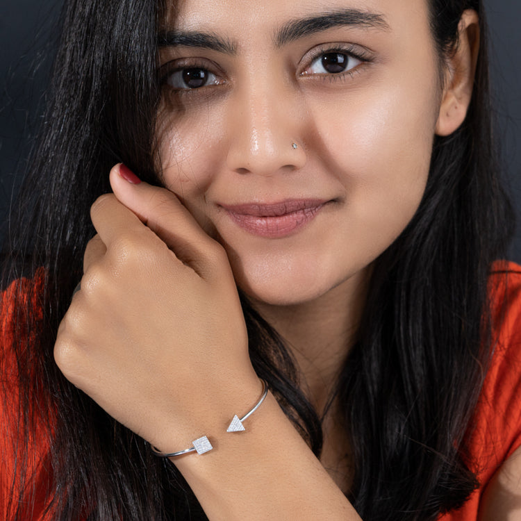 Double Trouble Silver Bracelet