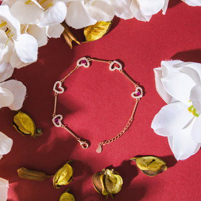 Gold and Silver Beaded Bracelet