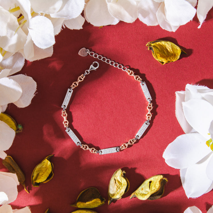 Queen of Hearts Silver Bracelet