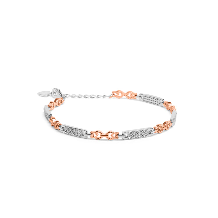 Queen of Hearts Silver Bracelet