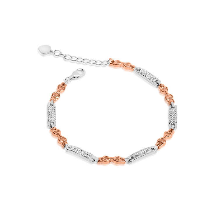 Queen of Hearts Silver Bracelet