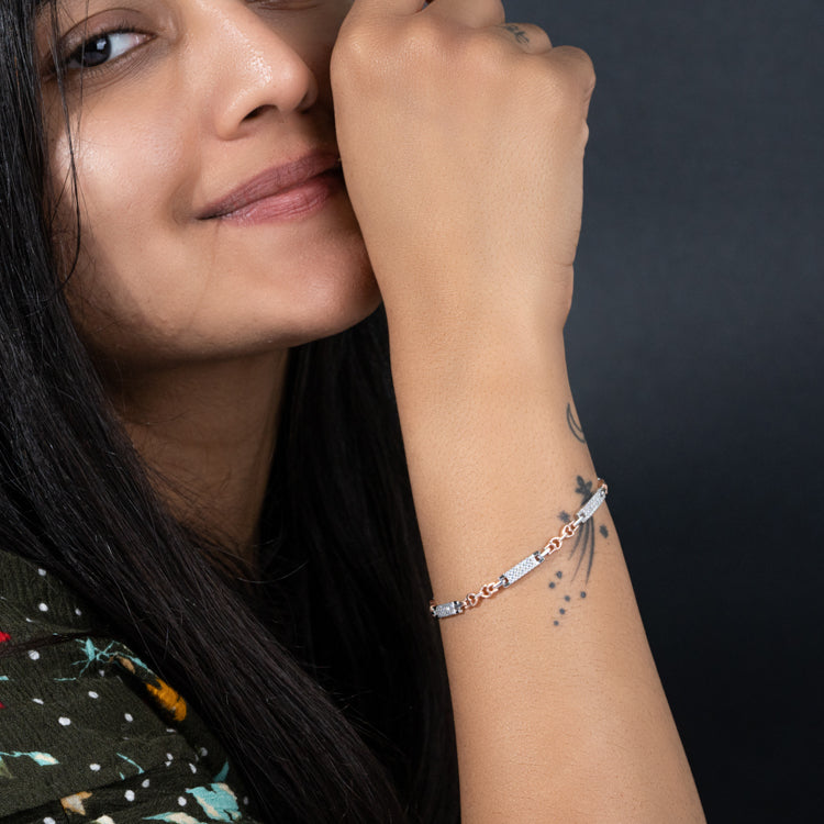 Queen of Hearts Silver Bracelet