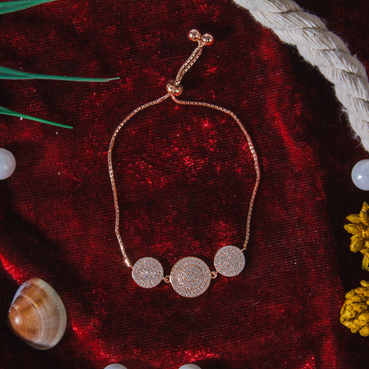 Rose Radiance Silver Bracelet