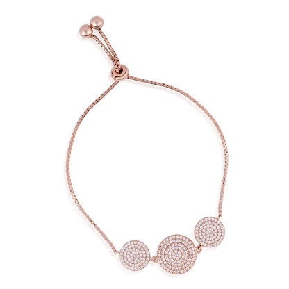 Rose Radiance Silver Bracelet