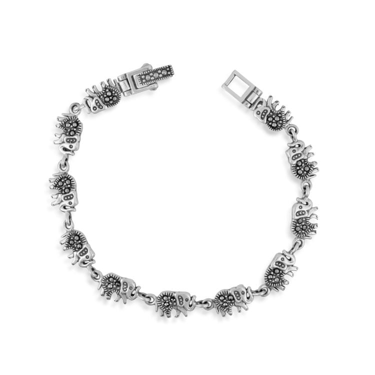 Tribal Sun Silver Bracelet