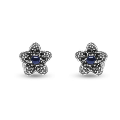 Deep sea Silver Earrings