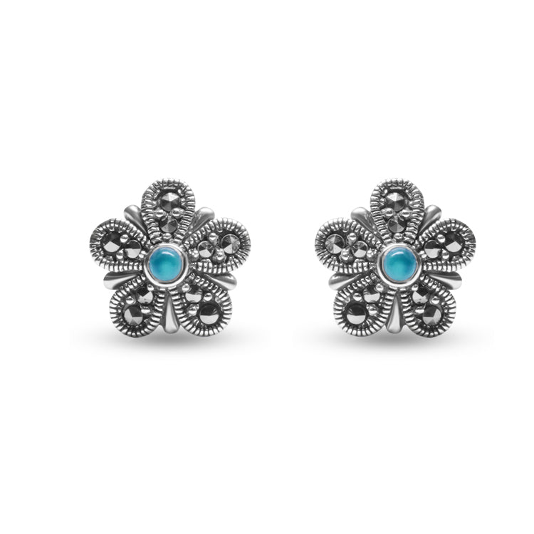 Azure Silver Earrings