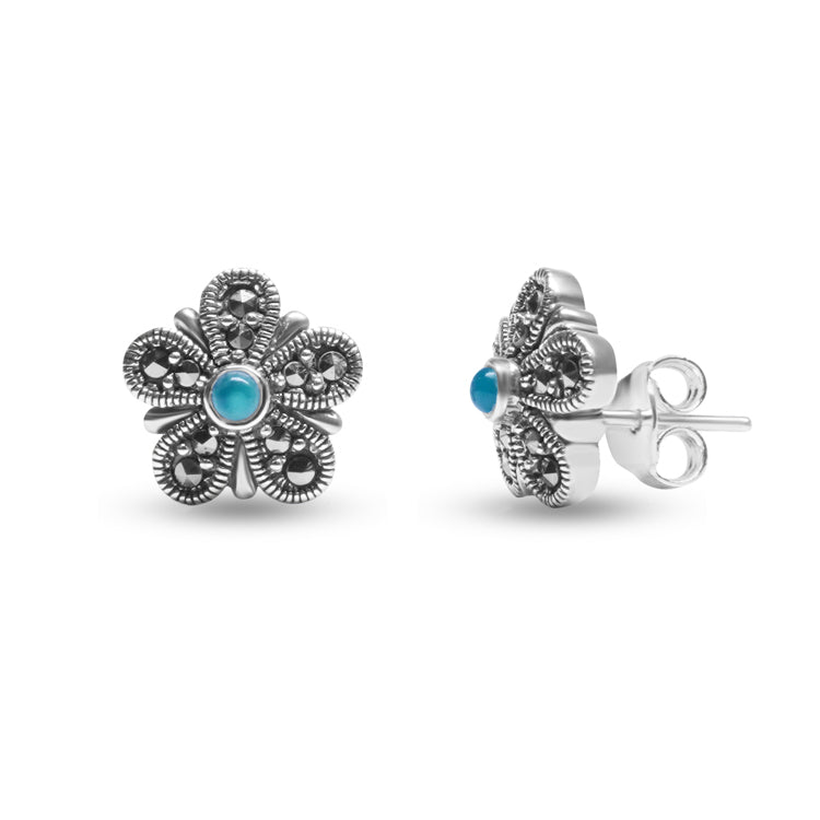 Azure Silver Earrings